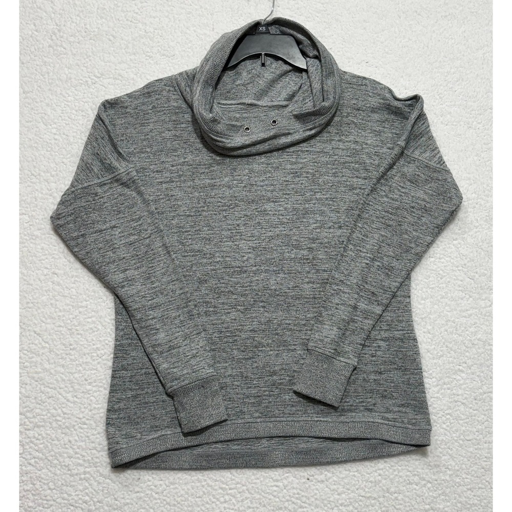 Gerry Heathered Cowl Neck Pullover Sweatshirt Women's Medium Grey Casual Comfort